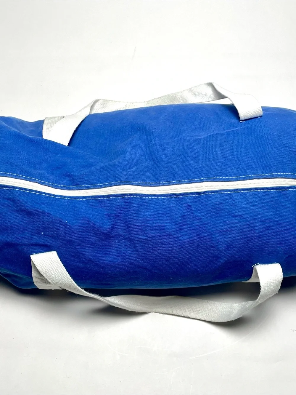 Rare Vintage 80s Pontiac Fiero Promo Canvas Duffel Bag Blue Pegasus Logo